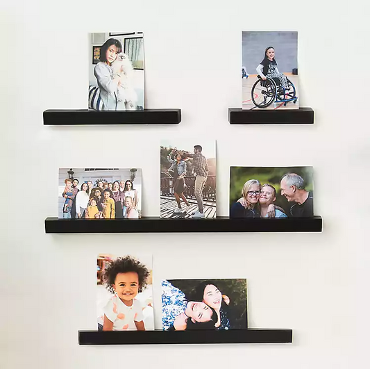 Black 4-pc. Gallery Wall Ledge
