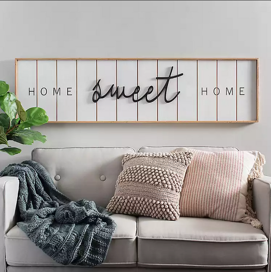Home Sweet Home Framed Wooden Plaque